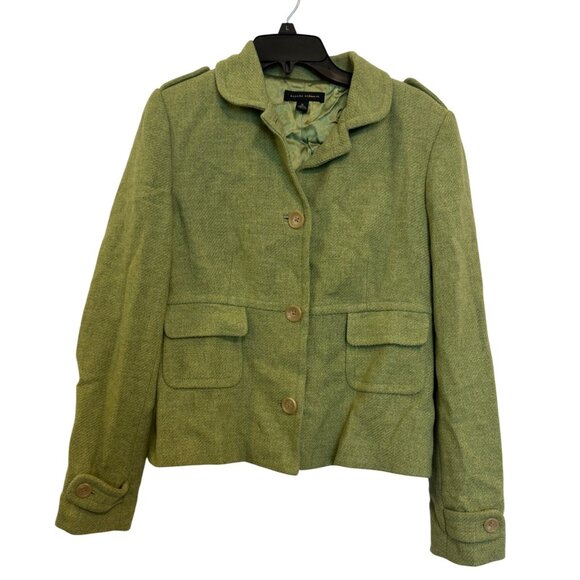 Banana Republic Womens Green Wool Blend Jacket Size M - Picture 1 of 5